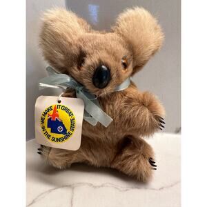 Koala Stuffed Animal with Blue Ribbon Official from Australia The Sunshine State